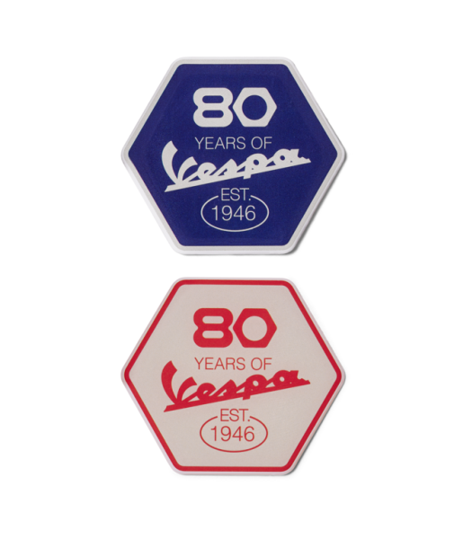 Vespa 80th Patch HEXAGONAL